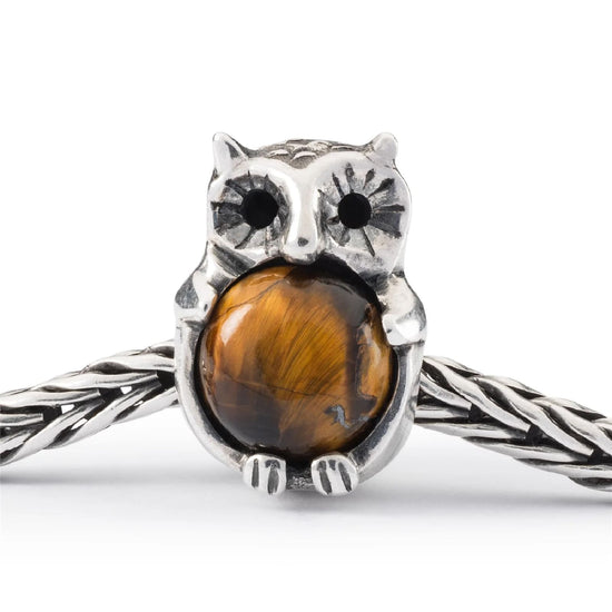 Beads da donna Trollbeads in argento a forma di gufo MISURA UNICA