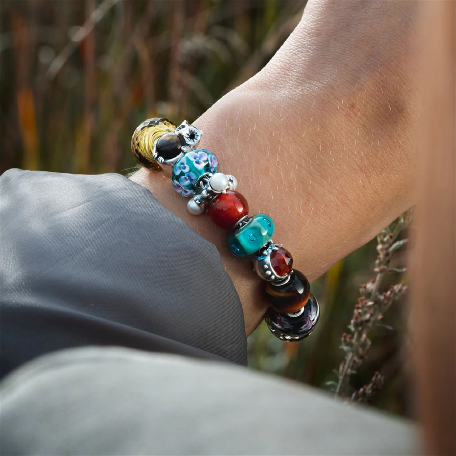 Beads da donna Trollbeads in argento a forma di gufo MISURA UNICA