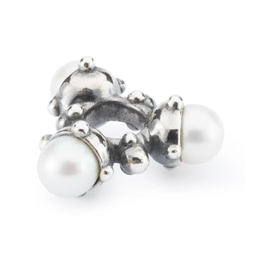 Beads da donna Trollbeads in argento con tre perle piccole MISURA UNICA