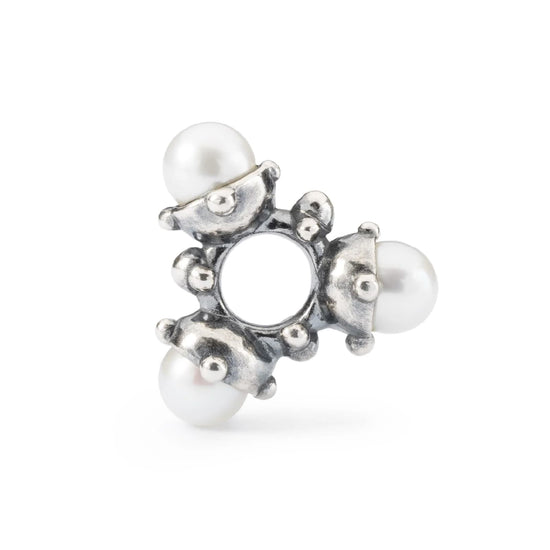 Beads da donna Trollbeads in argento con tre perle piccole MISURA UNICA