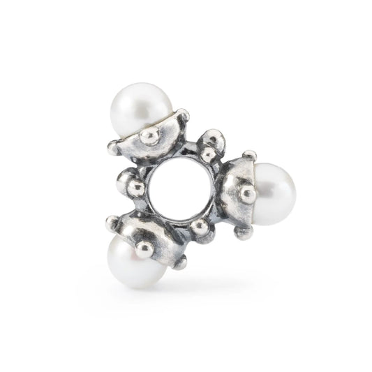 Beads da donna Trollbeads in argento con tre perle piccole MISURA UNICA