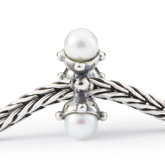 Beads da donna Trollbeads in argento con tre perle piccole MISURA UNICA
