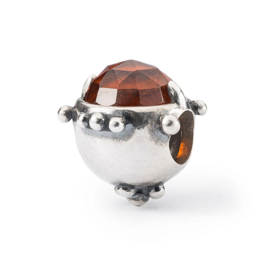 Beads da donna Trollbeads in argento e pietra di cannella MISURA UNICA