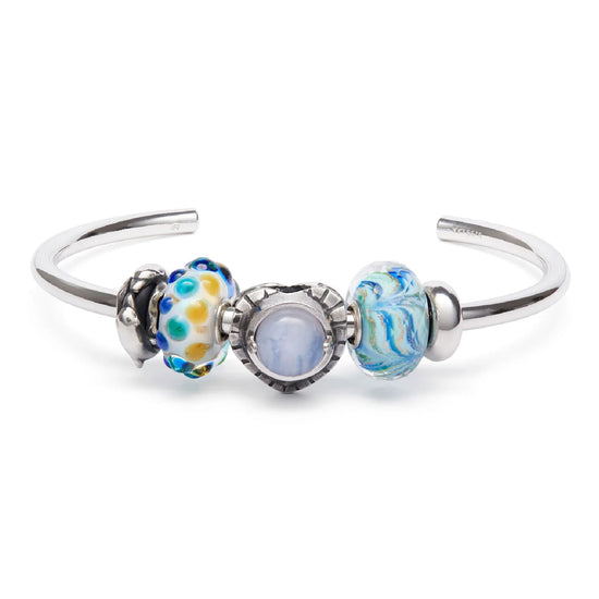 Beads da donna Trollbeads in argento a cuore con agata MISURA UNICA