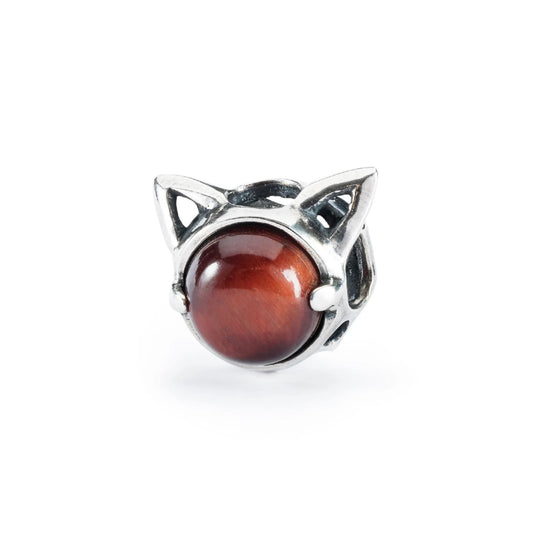 Beads da donna Trollbeads in argento occhio di tigre rosso MISURA UNICA