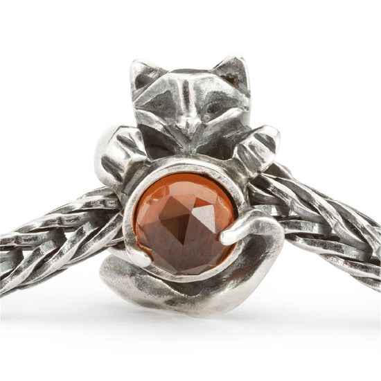 Beads da donna Trollbeads in argento a forma di gatto MISURA UNICA
