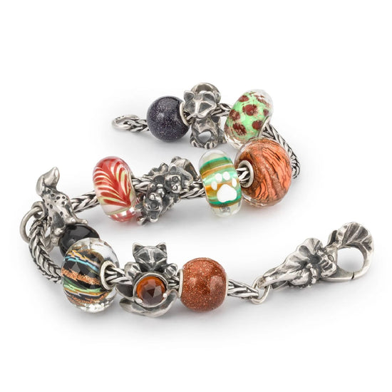 Beads da donna Trollbeads in argento a forma di gatto MISURA UNICA