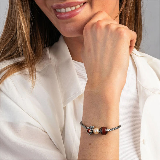Beads da donna Trollbeads in argento a forma di gatto MISURA UNICA