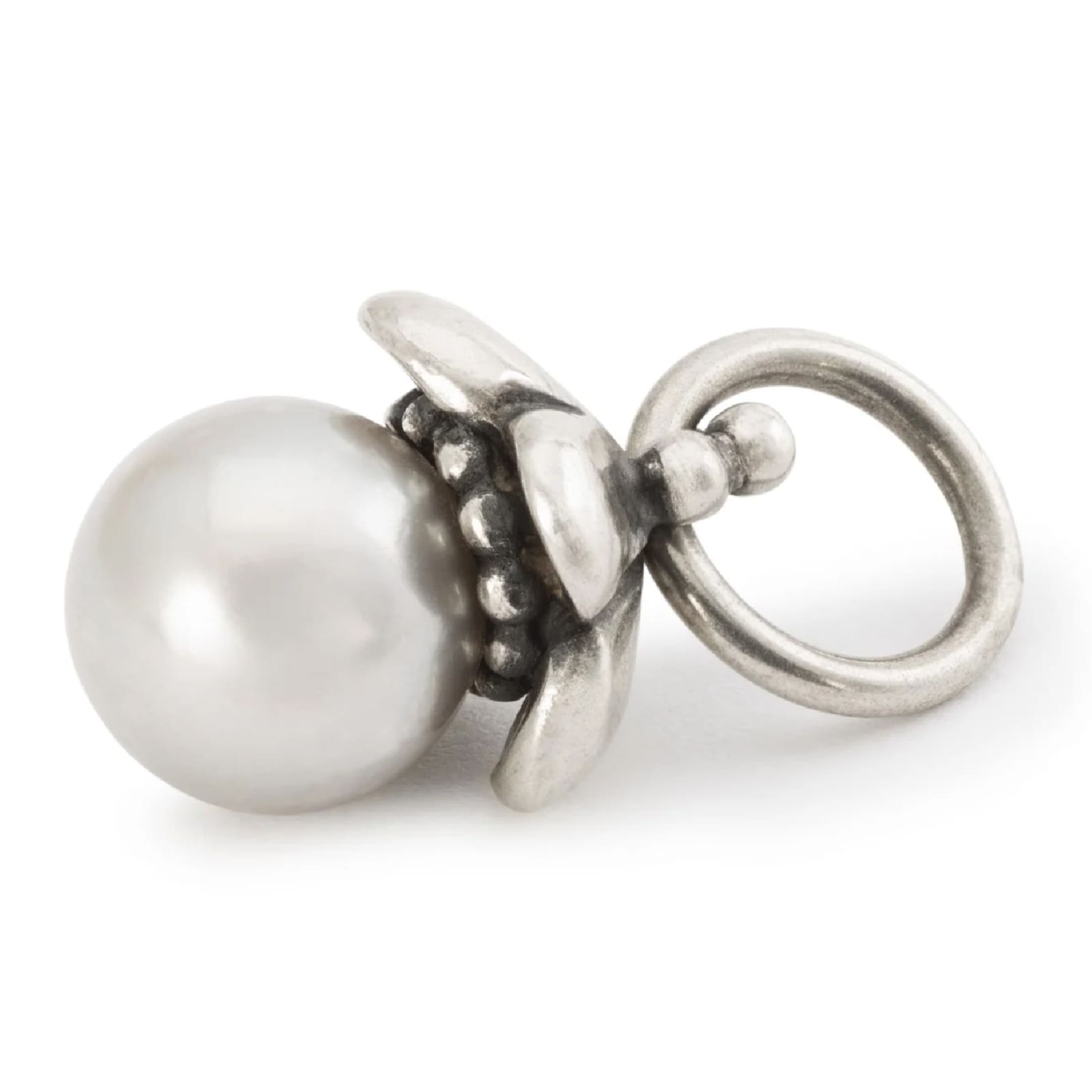 Beads da donna Trollbeads in argento con perla pendente MISURA UNICA