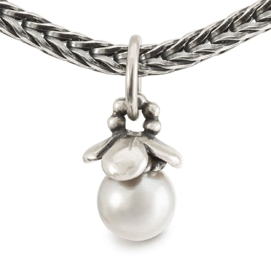 Beads da donna Trollbeads in argento con perla pendente MISURA UNICA