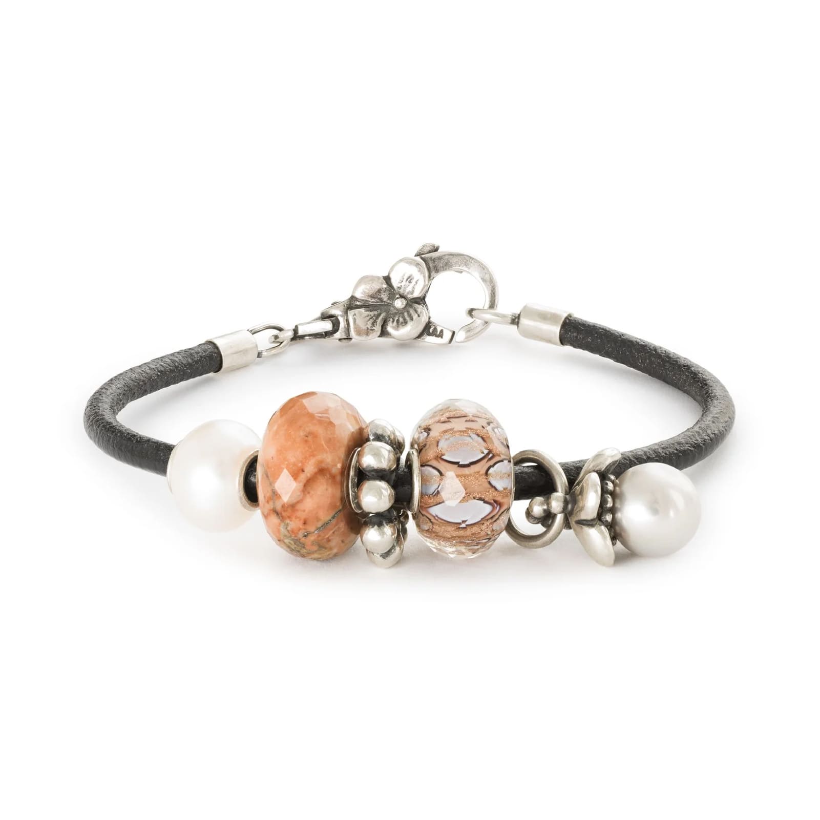 Beads donna Trollbeads in argento con perla pendente MISURA UNICA