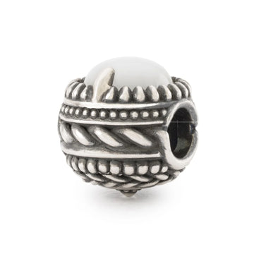 Beads da donna Trollbeads in argento con pietra di luna MISURA UNICA