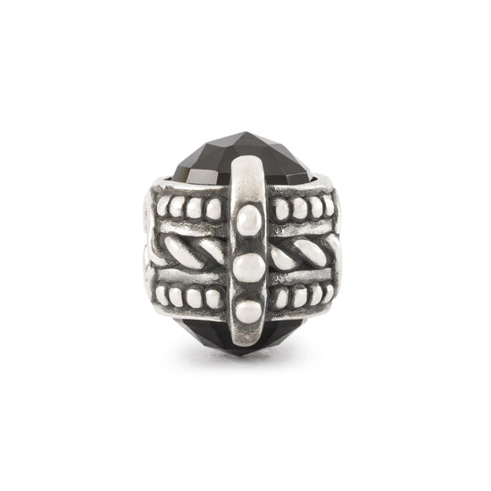 Beads da donna Trollbeads in argento con pietra nera MISURA UNICA