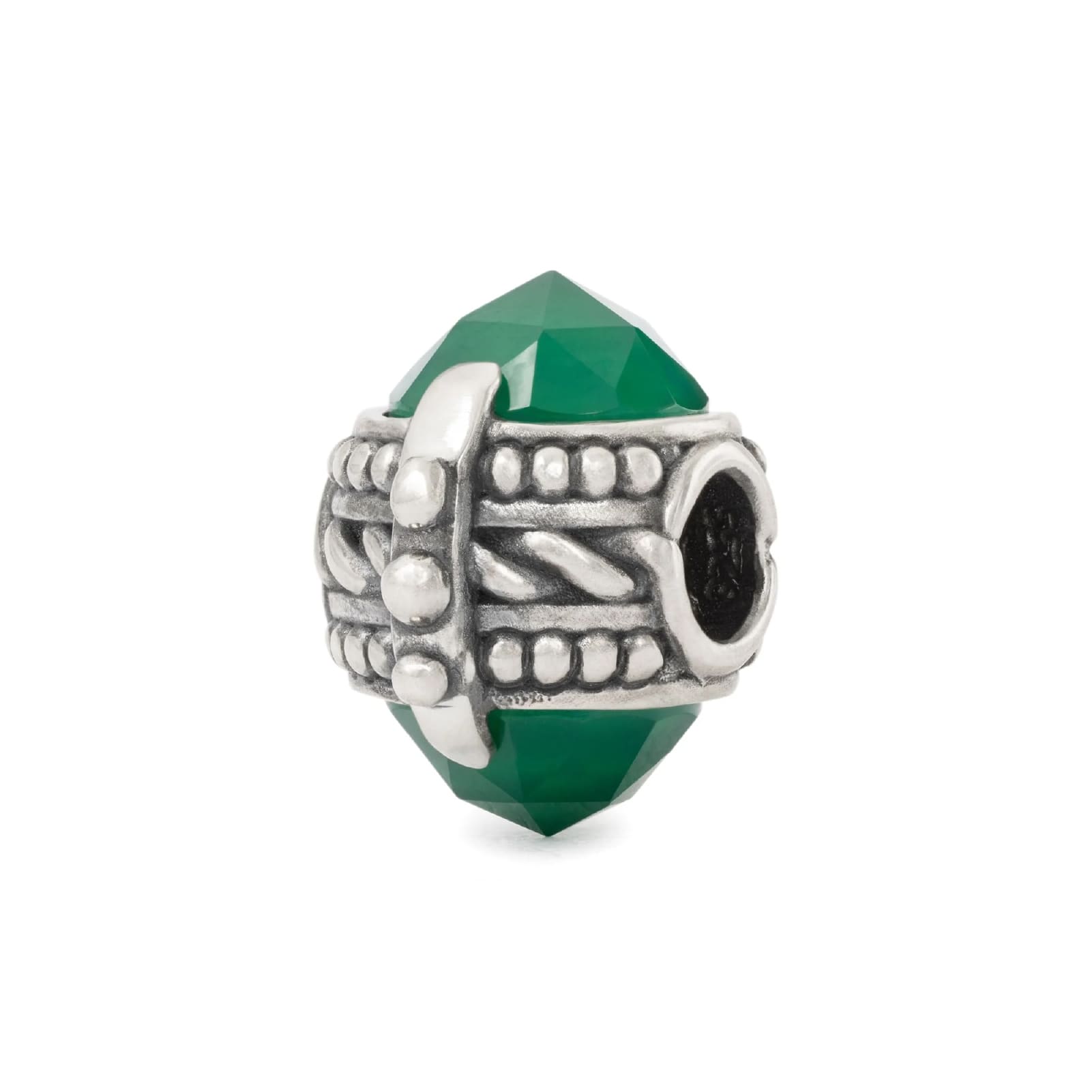 Beads da donna Trollbeads in argento con onice verde MISURA UNICA