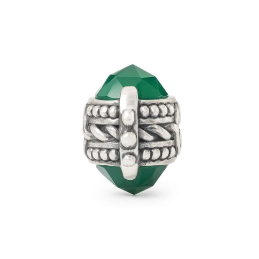 Beads da donna Trollbeads in argento con onice verde MISURA UNICA