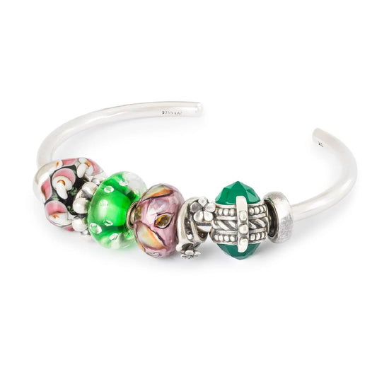 Beads da donna Trollbeads in argento con onice verde MISURA UNICA