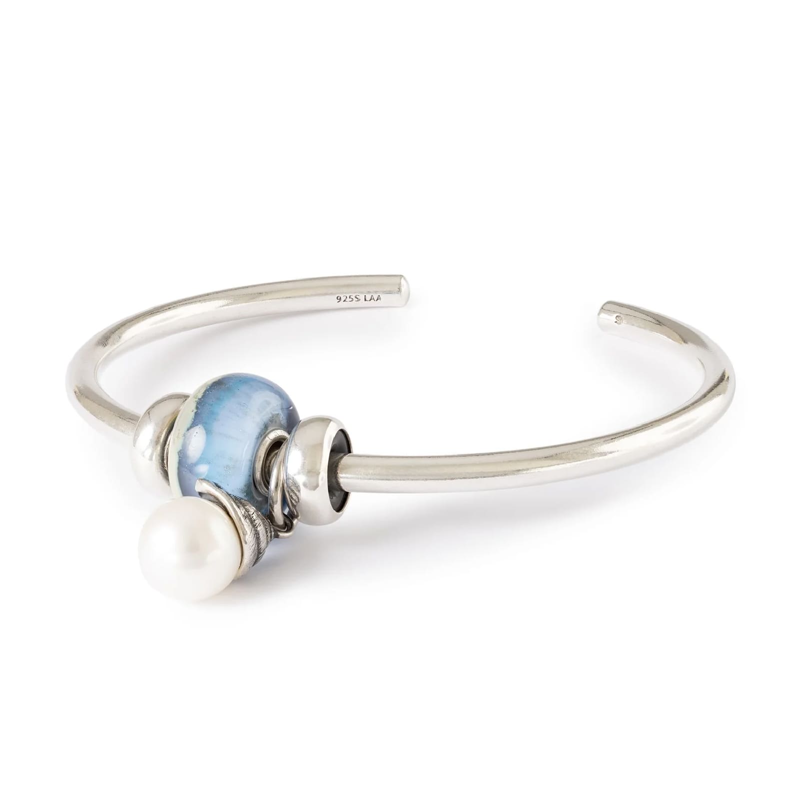 Beads da donna Trollbeads in argento conchiglia e perla MISURA UNICA