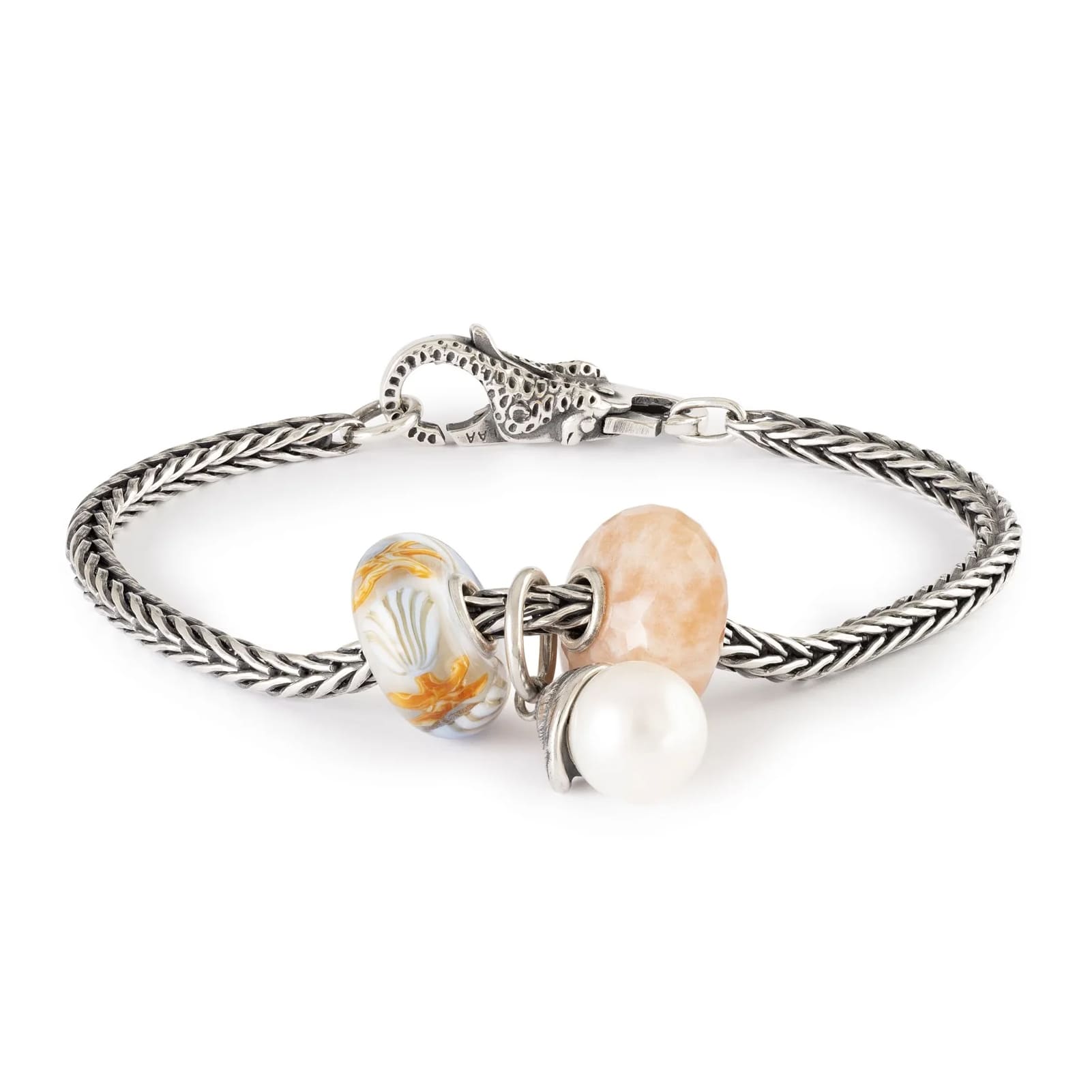 Beads da donna Trollbeads in argento conchiglia e perla MISURA UNICA