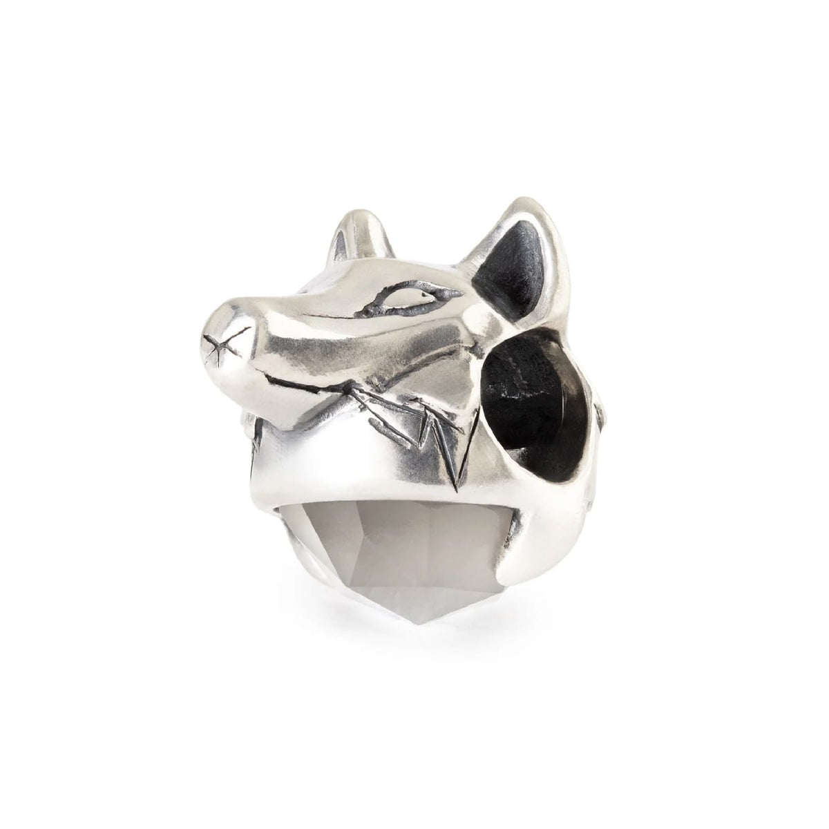 Charm Trollbeads Istinto Naturale in argento lupo MISURA UNICA