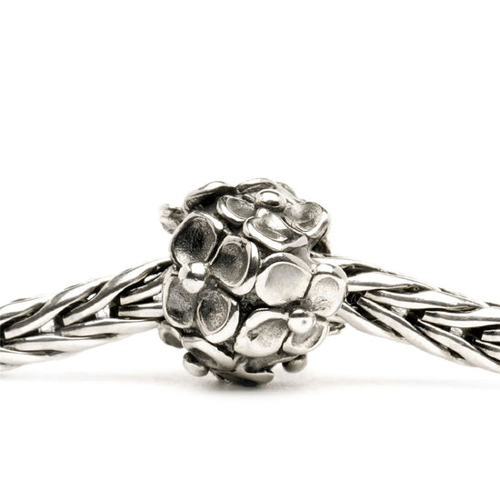Beads da donna Trollbeads in argento a forma di ortensia MISURA UNICA