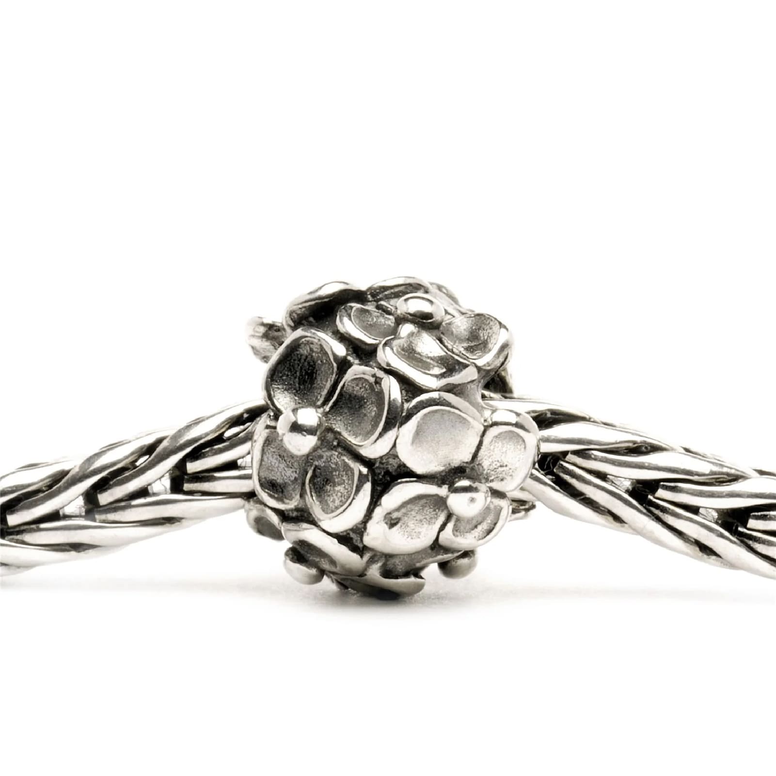 Beads da donna Trollbeads in argento a forma di ortensia MISURA UNICA