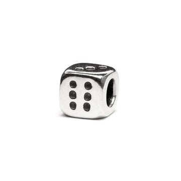Beads da donna Trollbeads in argento a forma di dado MISURA UNICA