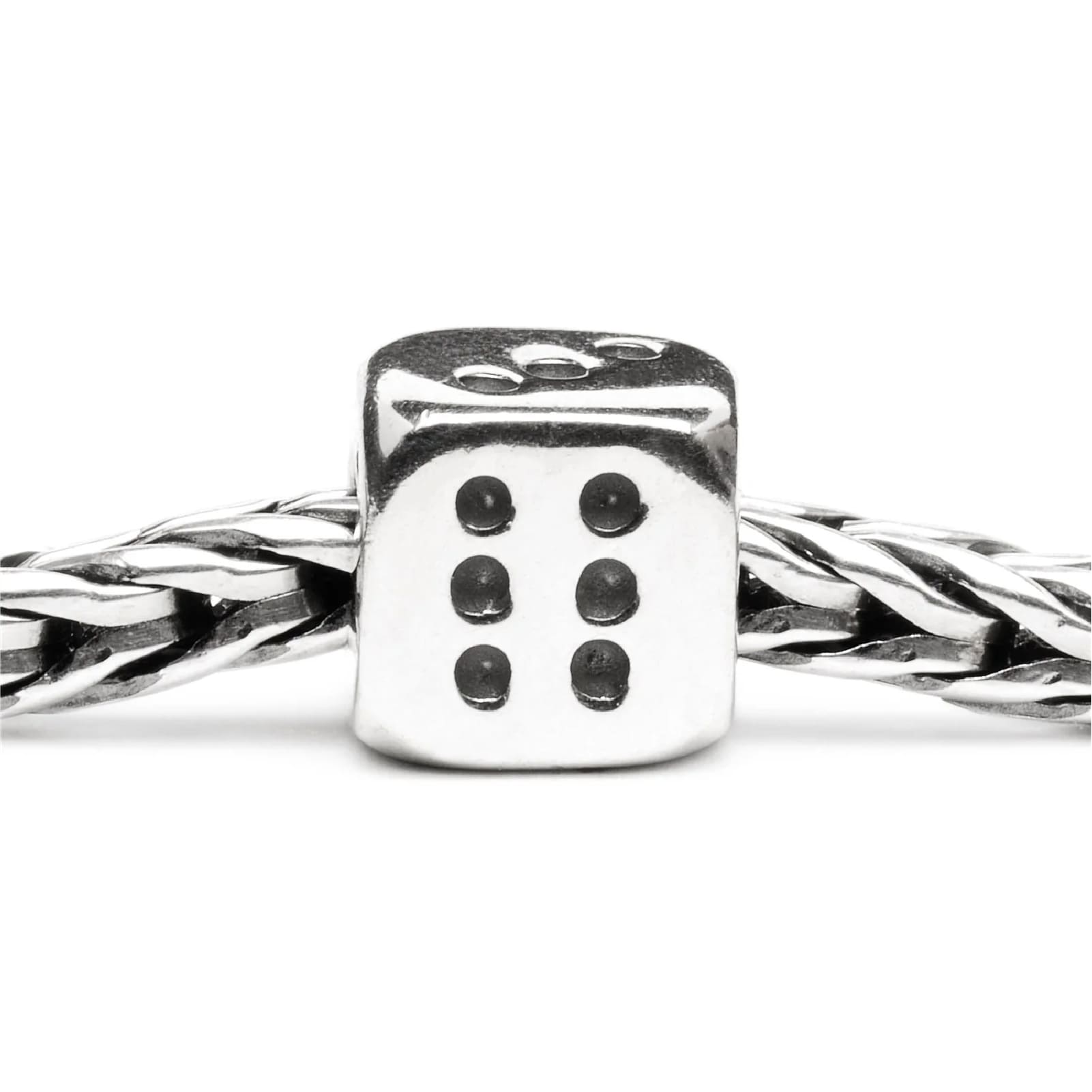 Beads da donna Trollbeads in argento a forma di dado MISURA UNICA