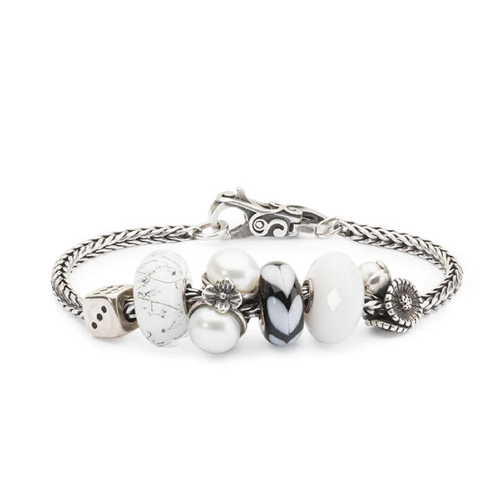 Beads da donna Trollbeads in argento a forma di dado MISURA UNICA