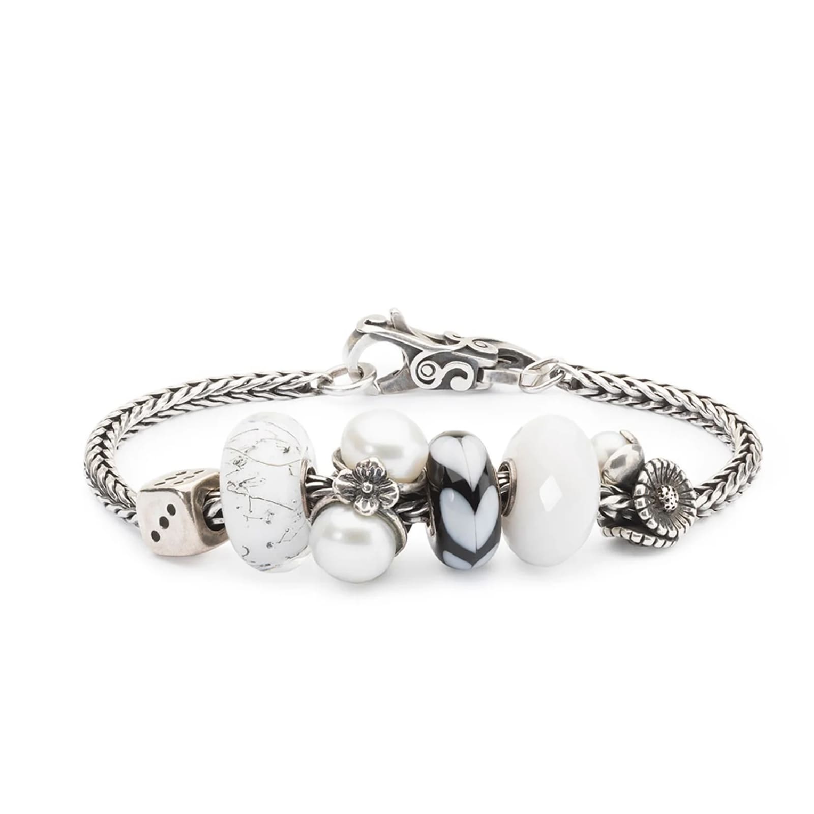 Beads da donna Trollbeads in argento a forma di dado MISURA UNICA