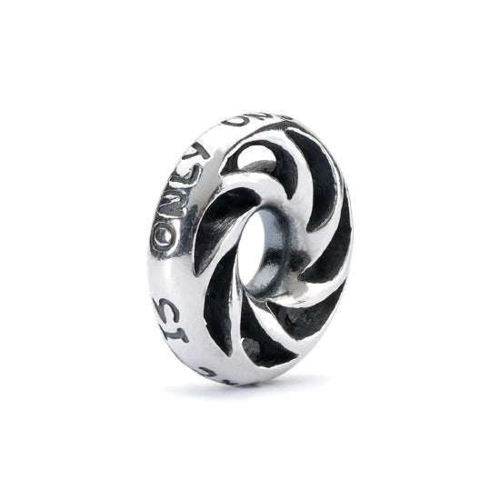 Beads da donna Trollbeads in argento con scritte MISURA UNICA