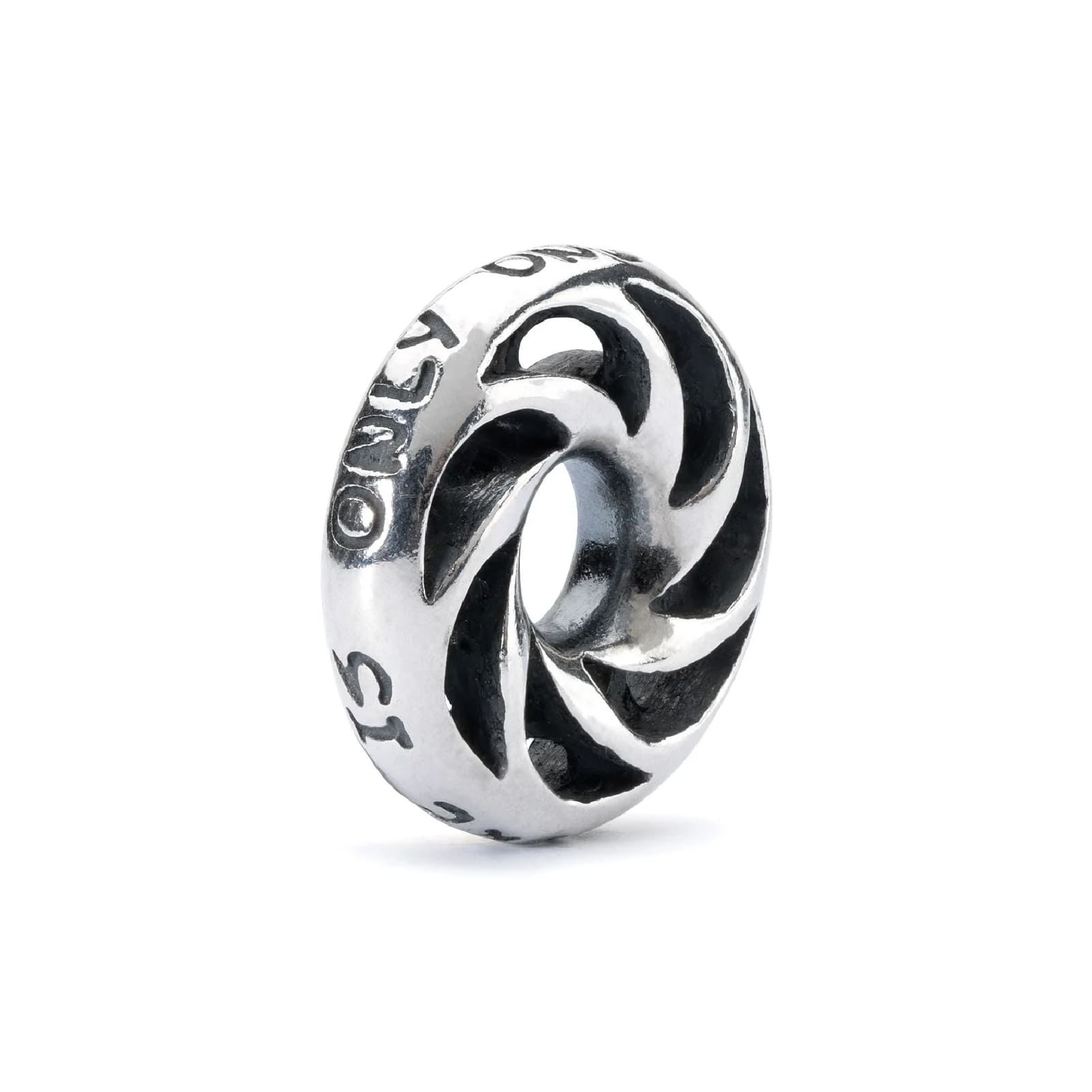 Beads da donna Trollbeads in argento con scritte MISURA UNICA