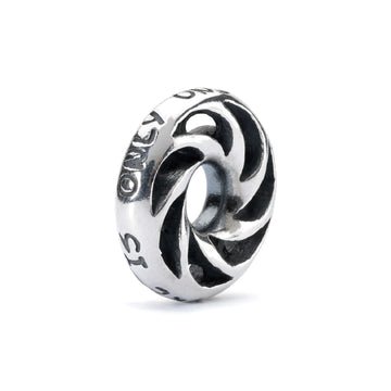 Beads da donna Trollbeads in argento con scritte MISURA UNICA