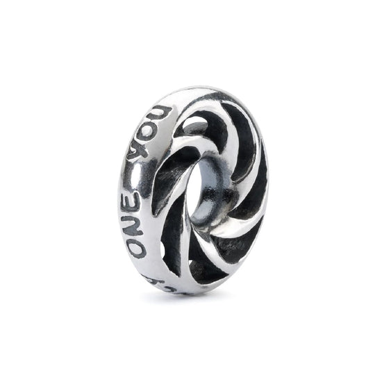 Beads da donna Trollbeads in argento con scritte MISURA UNICA