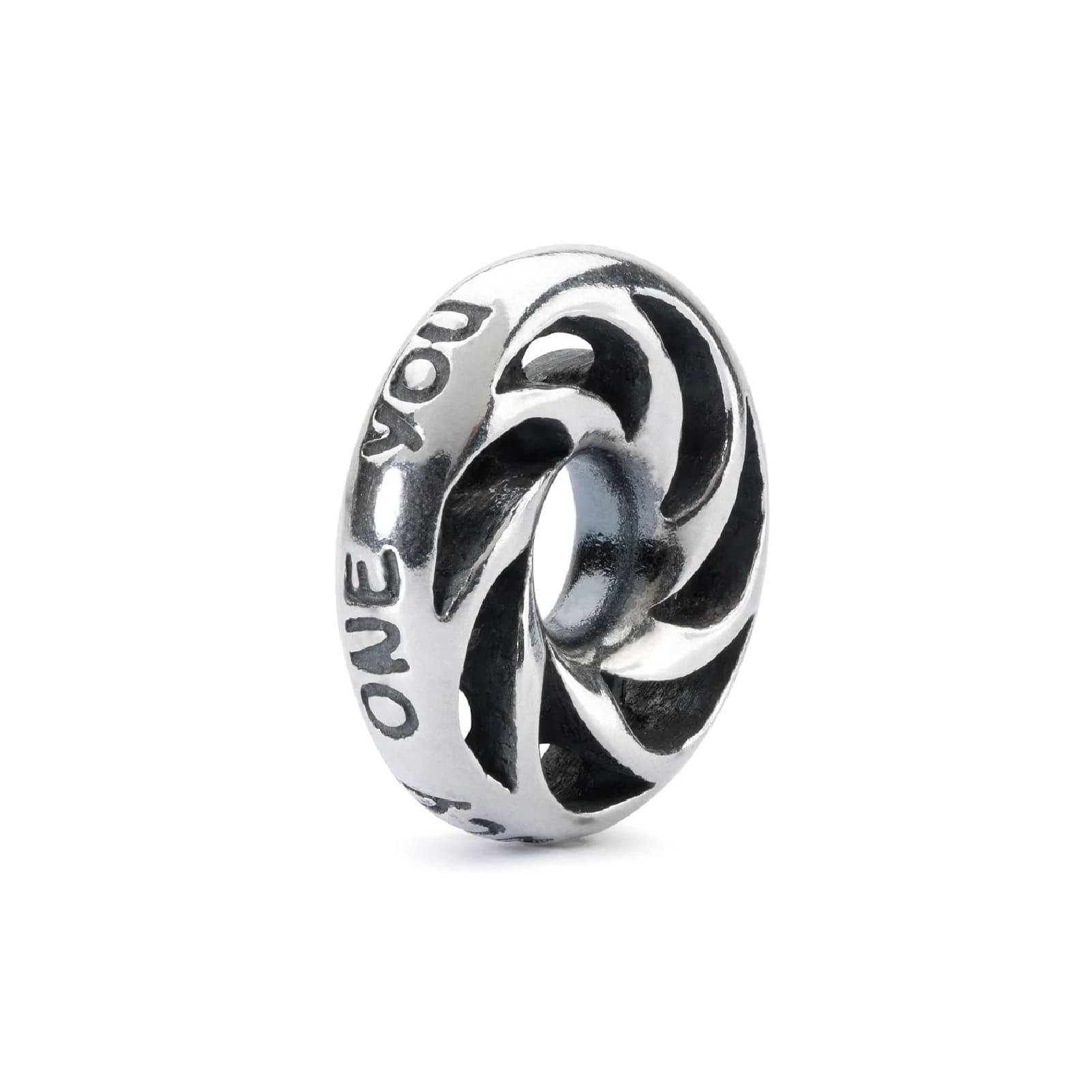 Beads da donna Trollbeads in argento con scritte MISURA UNICA