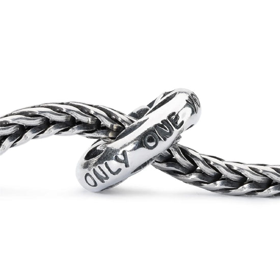 Beads da donna Trollbeads in argento con scritte MISURA UNICA