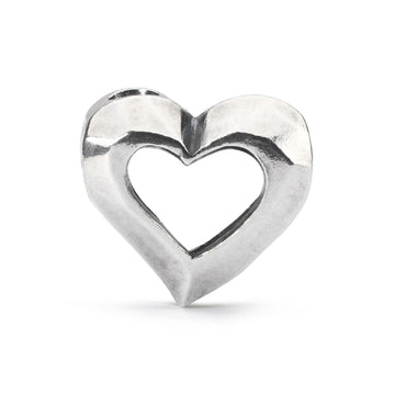 Beads da donna Trollbeads in argento a forma di cuore MISURA UNICA