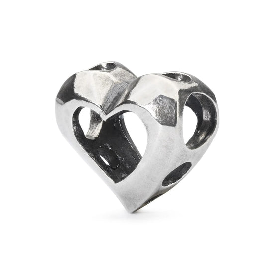Beads da donna Trollbeads in argento a forma di cuore MISURA UNICA