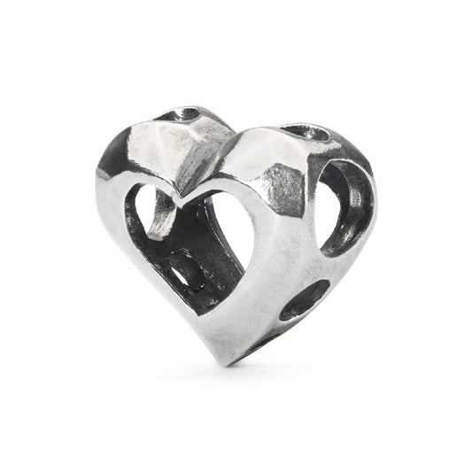 Beads da donna Trollbeads in argento a forma di cuore MISURA UNICA