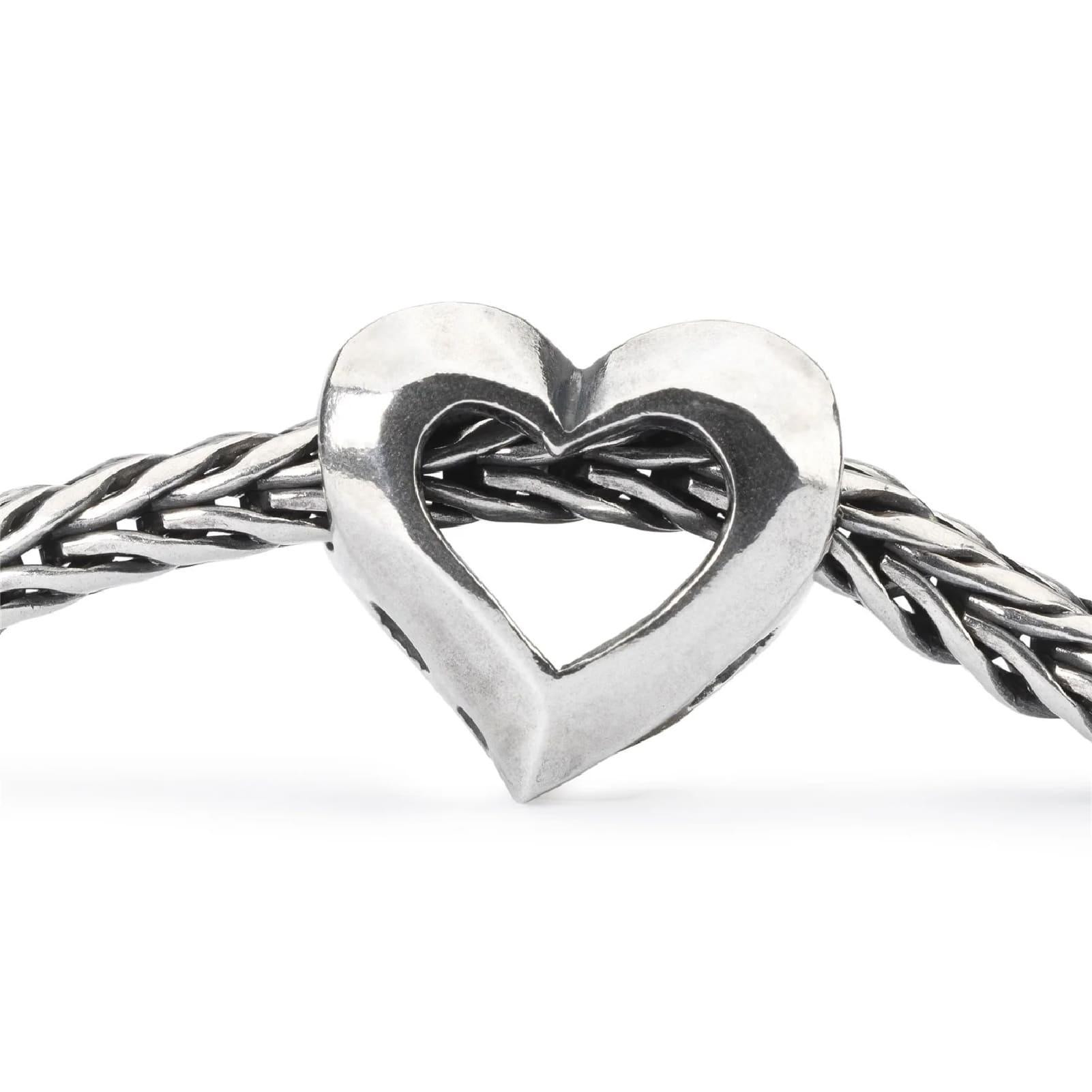 Beads da donna Trollbeads in argento a forma di cuore MISURA UNICA