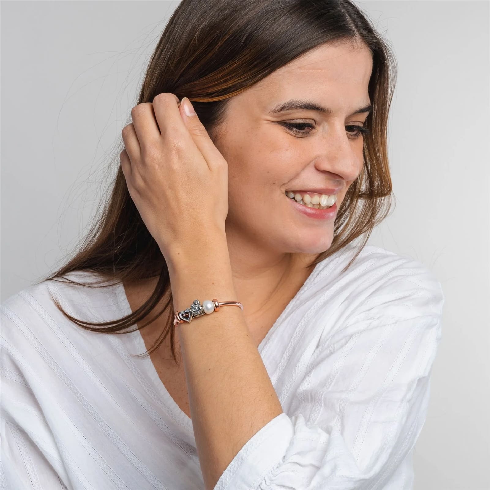 Beads da donna Trollbeads in argento a forma di cuore MISURA UNICA