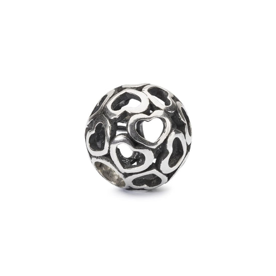Beads da donna Trollbeads in argento con cuoricini MISURA UNICA