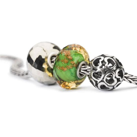 Beads da donna Trollbeads in argento con cuoricini MISURA UNICA
