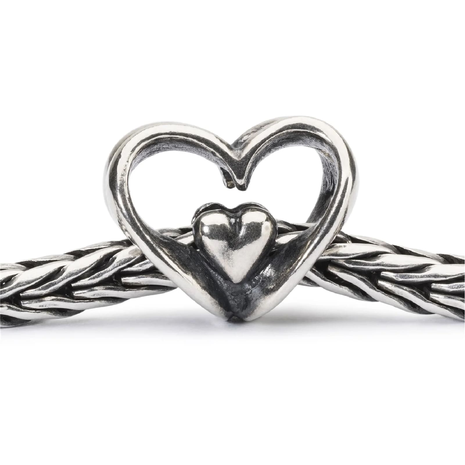 Beads da donna Trollbeads in argento con piccoli cuori MISURA UNICA
