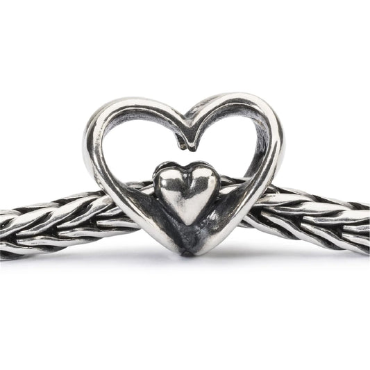 Beads da donna Trollbeads in argento con piccoli cuori MISURA UNICA