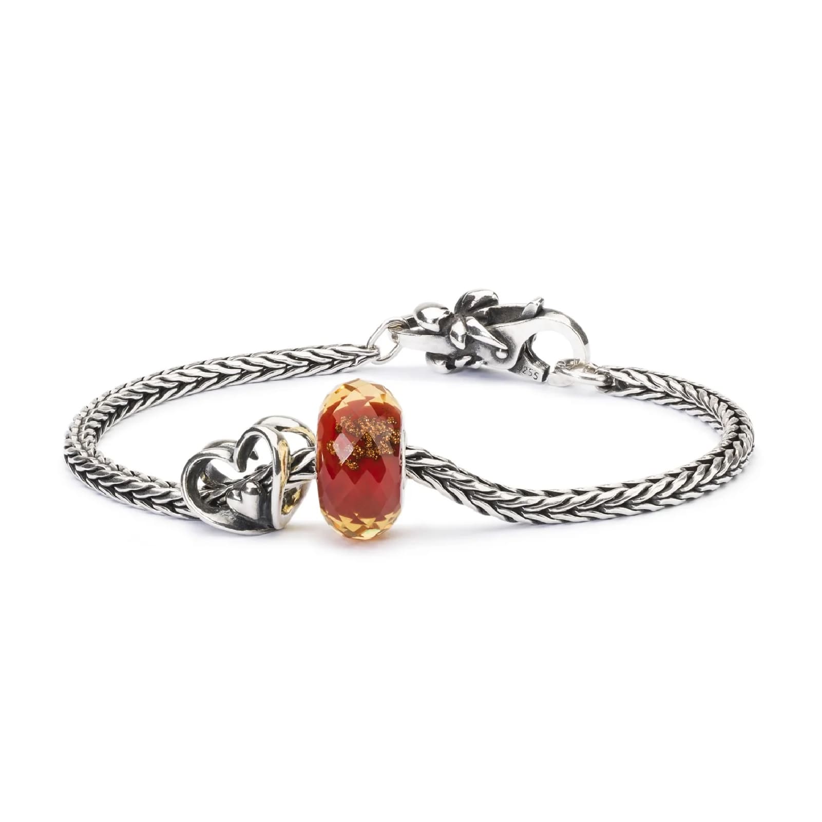 Beads da donna Trollbeads in argento con piccoli cuori MISURA UNICA