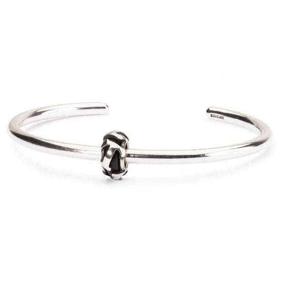 Stop Trollbeads in argento lettera T con gommino interno MISURA UNICA