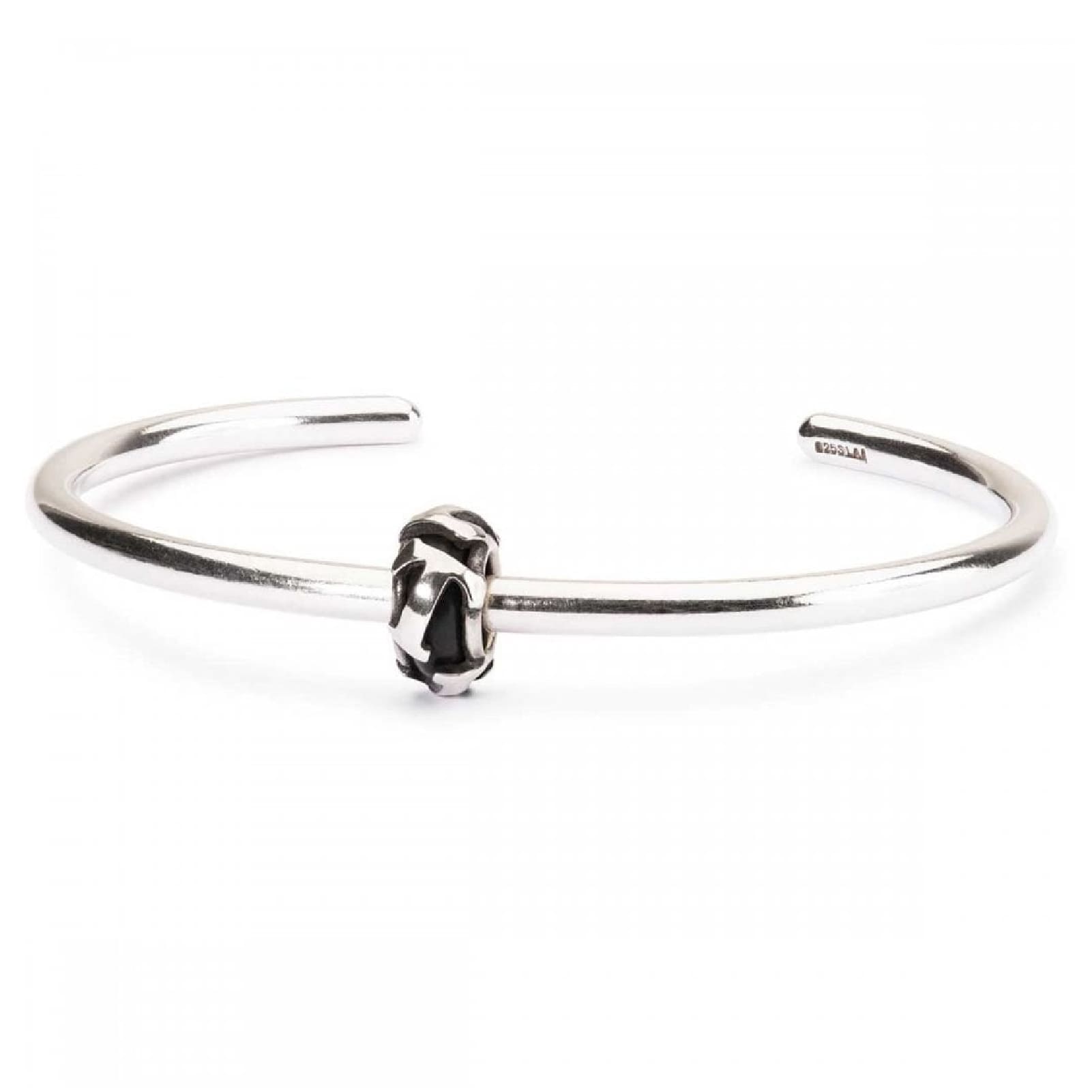 Stop Trollbeads in argento lettera T con gommino interno MISURA UNICA