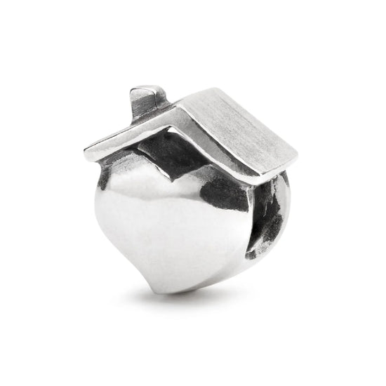 Beads da donna Trollbeads in argento casa a cuore MISURA UNICA