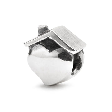 Beads da donna Trollbeads in argento casa a cuore MISURA UNICA