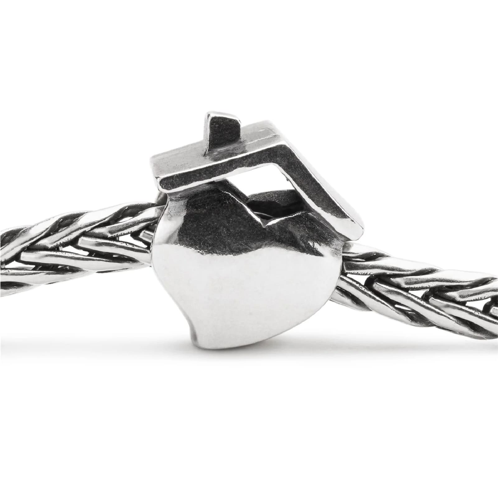Beads da donna Trollbeads in argento casa a cuore MISURA UNICA